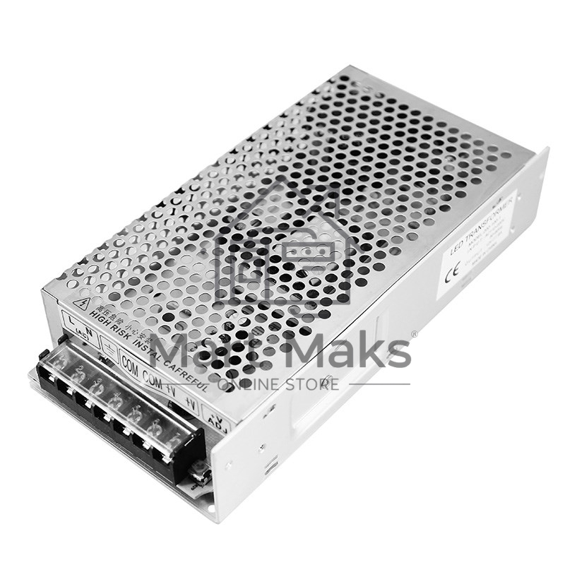 Источник питания 220 V AC/12 V DC 9 A 100 W с разъемами под винт, без влагозащиты (IP23)