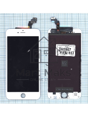 Дисплей для Apple iPhone 6 Plus в сборе с тачскрином (Foxconn) белый