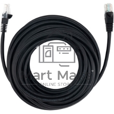 Патч-корд Buro UTP 4 пары cat.5e CCA molded 10м черный RJ-45 (m)-RJ-45 (m)