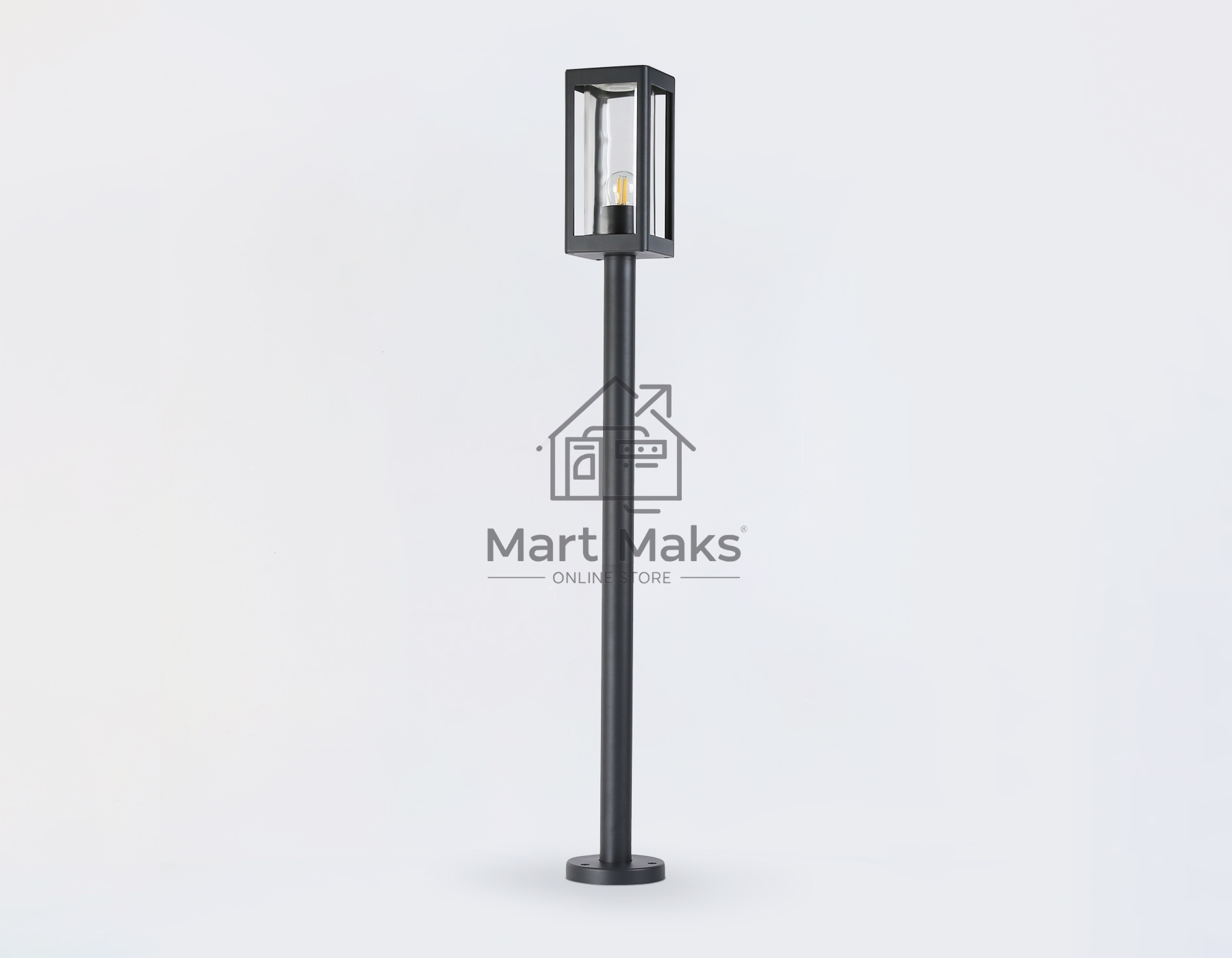 Светильник Ambrella light ST2422 GR/CL серый/прозрачный IP54 E27 max 40W 110*110*1000