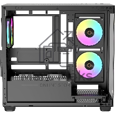 Компьютерный корпус Ocypus Gaммa C52 BK ARGB mATX/win/black/3 ARGB fans/no PSU/Tempered Glass