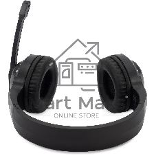 Гарнитура Oklick HS-L420G чёрный, беспроводная + проводная, Bluetooth, до 30 ч, подсветка
