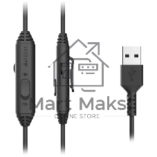 Гарнитура A4Tech Fstyler FH100U чёрный, проводная