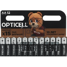 Батарея Opticell Basic LR6 AA (12шт) блистер