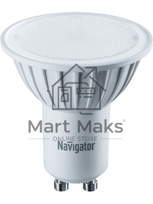 Лампа светодиодная Navigator NLL-PAR16-5-230-3K-GU10 5Вт 3000К тепл. бел. GU10 360лм 170-260В