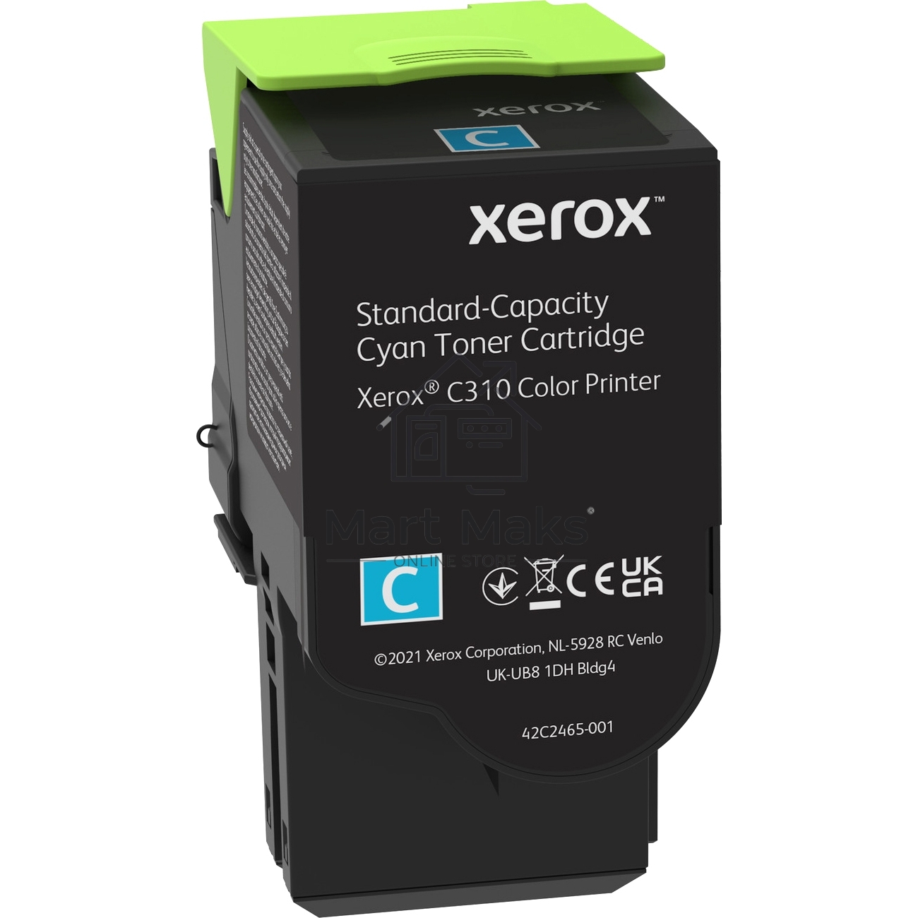 Картридж лазерный XEROX C310 голубой 2K (006R04361)