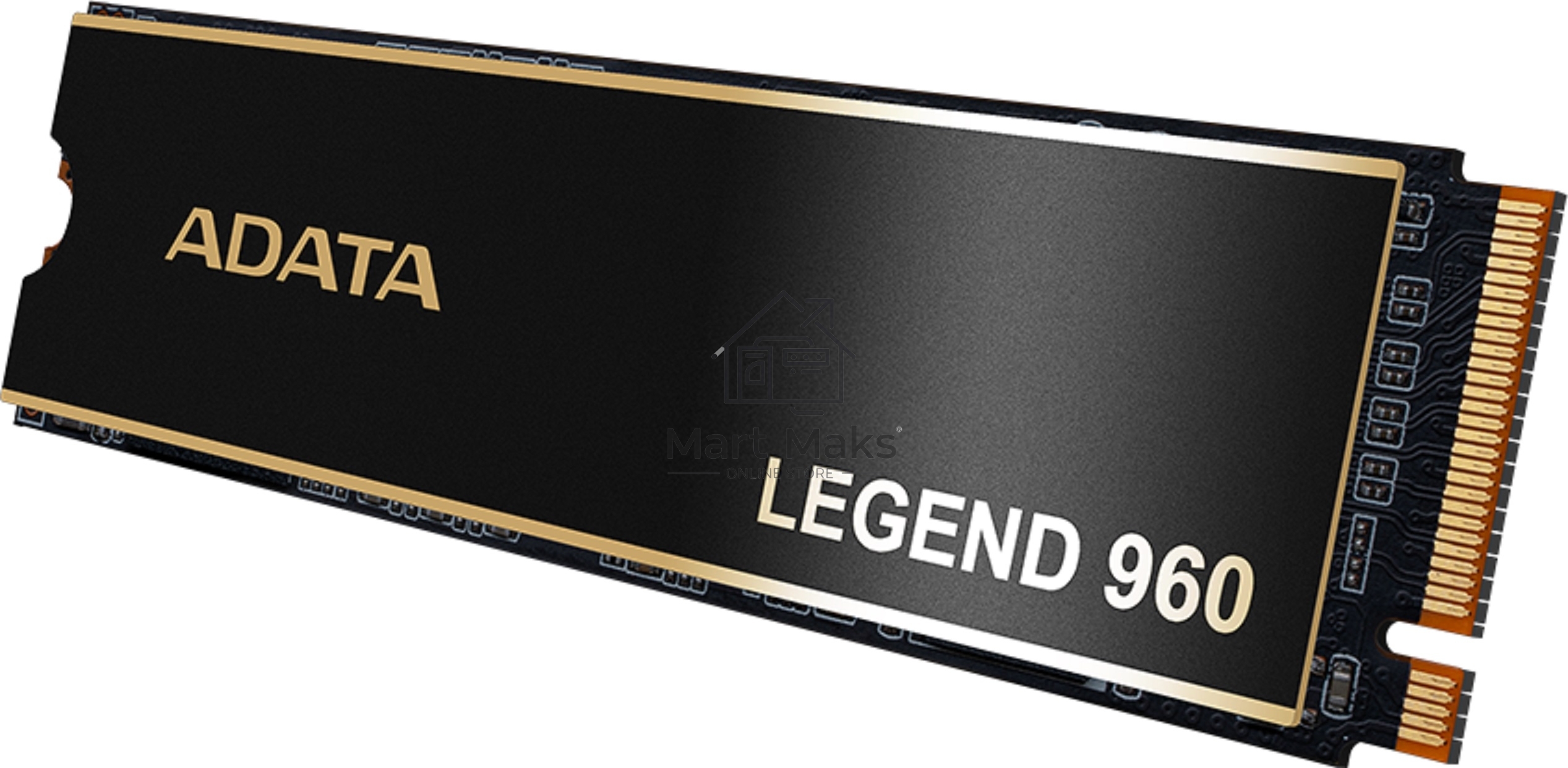 Накопитель SSD ADATA LEGEND 960, 4Tb, PCIe 4.0 x4, M.2 2280, NVMe, R/W 7400/6800, с радиатором