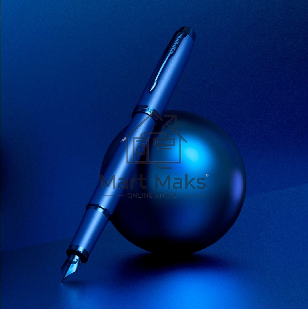 Ручка перьевая Parker IM Monochrome F328 (2172963) Blue PVD F сталь нержавеющая, подарочная коробка