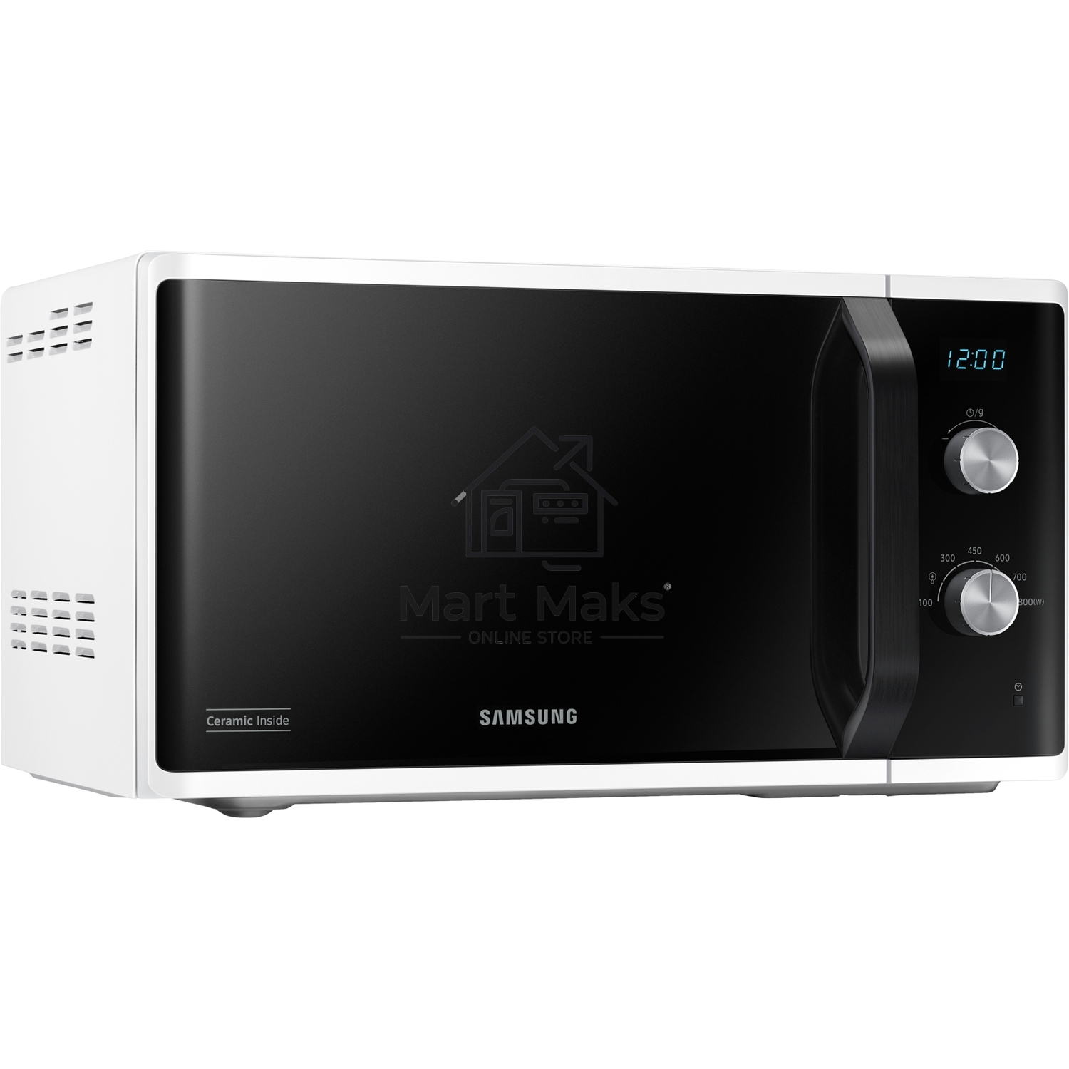 Микроволновая печь Samsung MS23K3614AW белый, 23 л, 800 Вт, переключатели - поворотный механизм