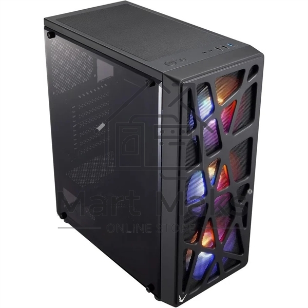 Компьютерный корпус Aerocool / Formula MANA черный без БП ATX 6x120mm 2xUSB2.0 1xUSB3.0 audio bott PSU