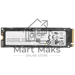 Накопитель SSD Samsung M.2 2280 2 TB PM9A1 Client SSD PCIe Gen4×4 NVMe, 7000/5200, IOPS 1000K/850K, TLC 3D,
