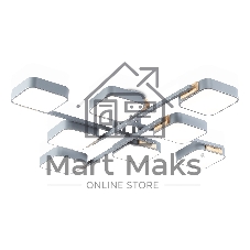 Светильник Ambrella light FL4889/8 GR/WD серый/дерево 144W 3000-6000K 960*960*160 (без ПДУ)