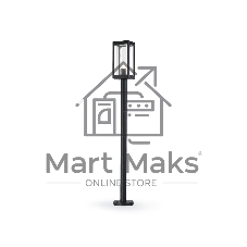 Светильник Ambrella light ST2425 BK/CL черный/прозрачный IP54 E27 max 40W 110*110*1000