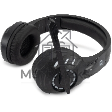 Гарнитура Oklick HS-L420G чёрный, беспроводная + проводная, Bluetooth, до 30 ч, подсветка