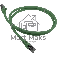 Патч-корд LANMASTER LSZH FTP Cat.6A, 1.0 м, зеленый
