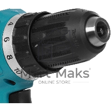 Дрель-шуруповерт Makita DF488D002, 18 В, 1,5 Ач, 42 Нм, щеточный