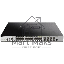 Коммутатор D-Link DGS-3630-28PC/A2ASI, 24×1 Гбит/с PoE + 4×10 Гбит/с SFP+, управляемый