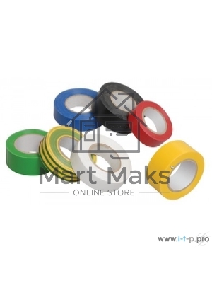 Изолента Iek UIZ-20-10-K52 0,18х19 мм желто-зеленая 20 метров ИЭК