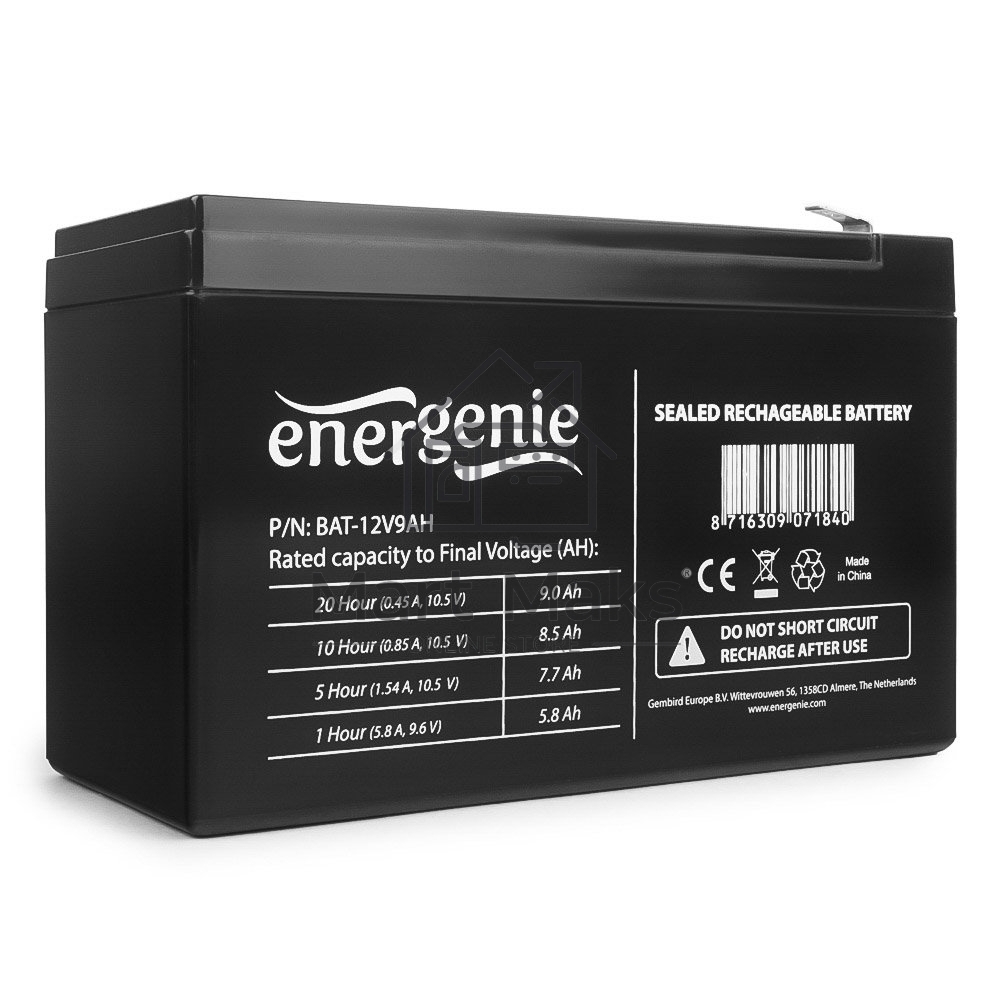 Батарея Gembird/Energenie BAT-12V9AH