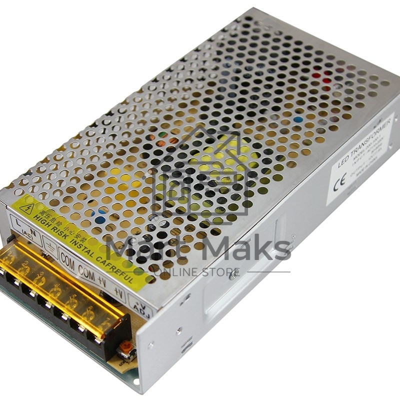 Источник питания 220 V AC/12 V DC 9 A 100 W с разъемами под винт, без влагозащиты (IP23)
