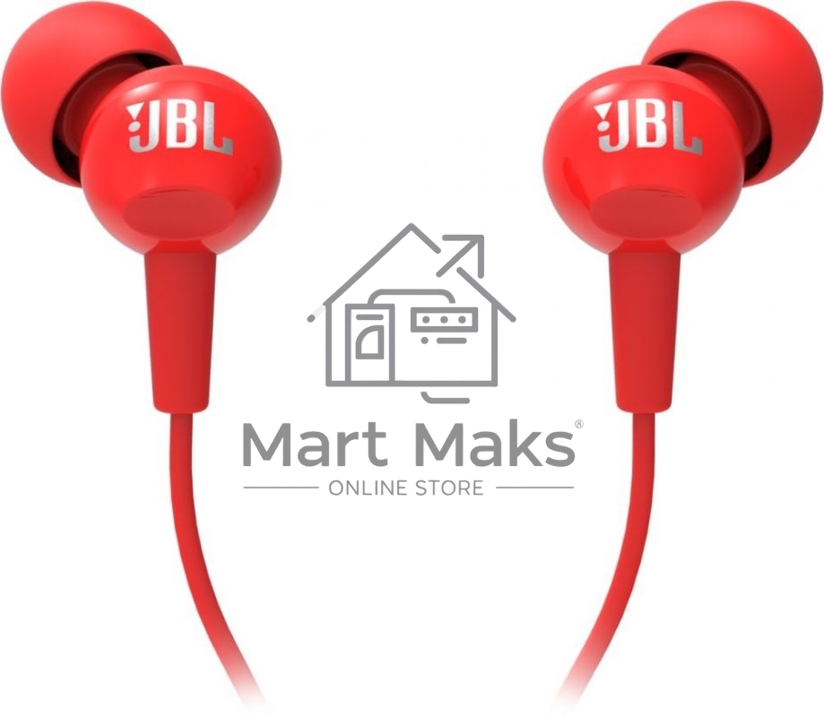 Наушники JBL Гарнитура C100si красный