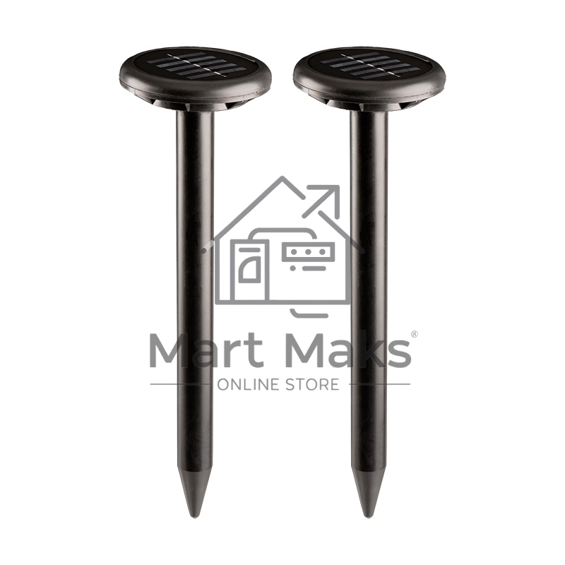Набор ультразвуковых отпугивателей кротов на солнечной батарее (R30*2 black) Rexant