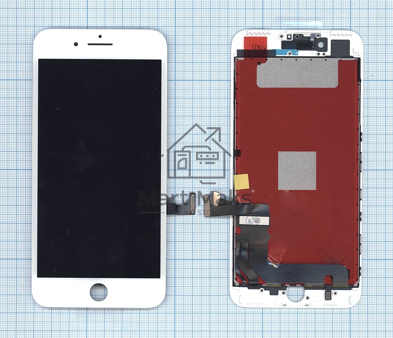 Дисплей для Apple iPhone 7 Plus в сборе с тачскрином (Foxconn) белый