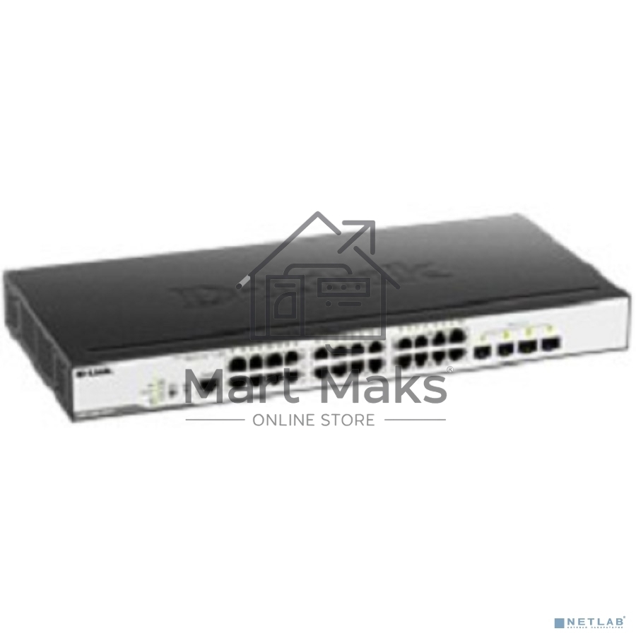 Коммутатор D-Link Switch DGS-3000-28LP/B1A Управляемый коммутатор 2 уровня с 24 портами 10/100/1000Base-T и 4 портами 1000Base-X SFP (24 порта с подде
