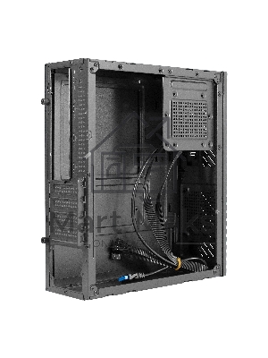 Компьютерный корпус Desktop ExeGate MI-302U (mATX/mini-ITX, без БП, 1*USB+1*USB 3.0, HD аудио, черный)