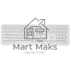 Комплект клавиатура+мышь Smartbuy 666395AG беспроводной, USB, 1000 DPI, белый
