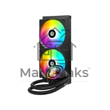 Система жидкостного охлаждения ID-Cooling FX240 LCD (Soc 1851/1700/1200/115X/AM5/AM4, 2x120мм fan, 2000rpm, 27.2 дБ, 300W, PWM 4-pin/5V 3Pin ARGb,Cop) (FX240 LCD)