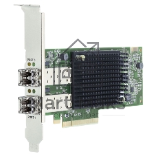Сетевой адаптер Emulex LPe35002-M2 Gen 7 (32/64GFC), 2-port, 32Gb/s, PCIe Gen4 x8, трансиверы установлены, LP+FH brackets, OEM