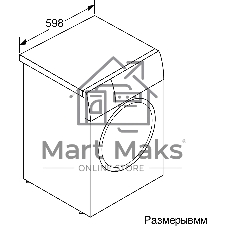 Стиральная машина Bosch WAN2821XME серебристый, загрузка фронтальная 8 кг, 1400 об/мин, класс A