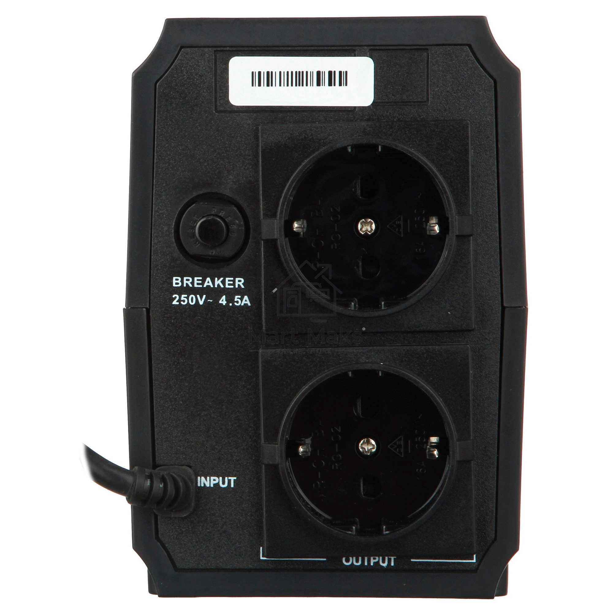 Источник бесперебойного питания ExeGate EP244541RUS Power Back BNB-400<400VA, Black, 2 евророзетки>