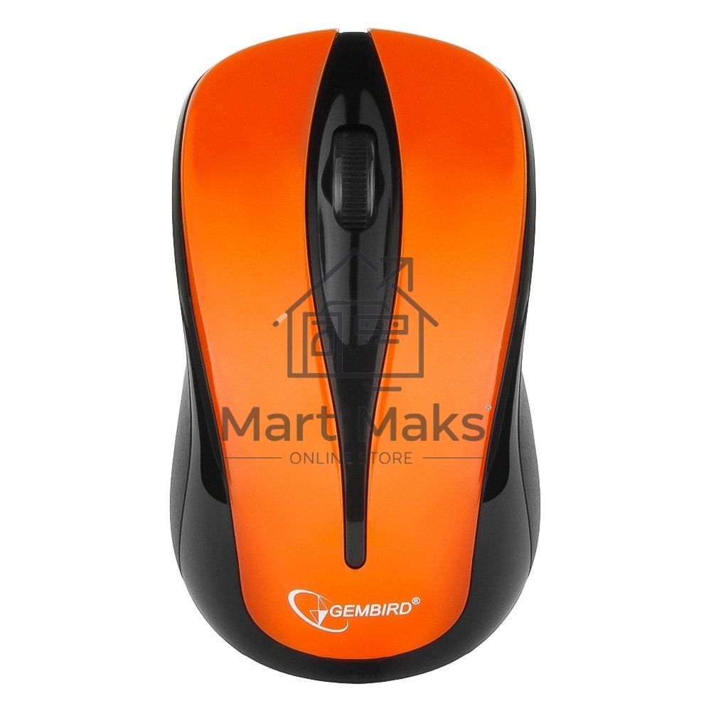 Мышь беспроводная Gembird MUSW-325-O оранжевый, 1000 dpi, радиоканал, USB, кнопки - 3