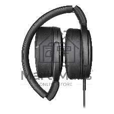 Наушники Sennheiser HD 400S накладные складные закрытые 18-20000Гц съемный кабель 1,4м, угловой jack 3.5мм, 120дБ, микрофон, черные, 508598