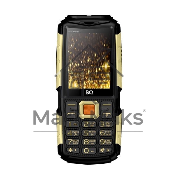 Мобильный телефон BQ 2430 Tank Power Green&silver 2.4” 240x320/32+32Mb/BT/2Sim/microSD/0.3Mp/4000mAh/Powerbank