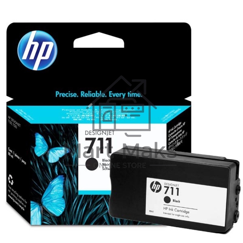 Картридж струйный HP №711 CZ133A черный для HP DJ T120/T520 (80мл)