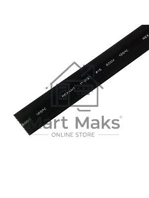 Трубка термоусаживаемая ТУТ 15,0/7,5мм, черная, упаковка 50 шт. по 1м, PROconnect