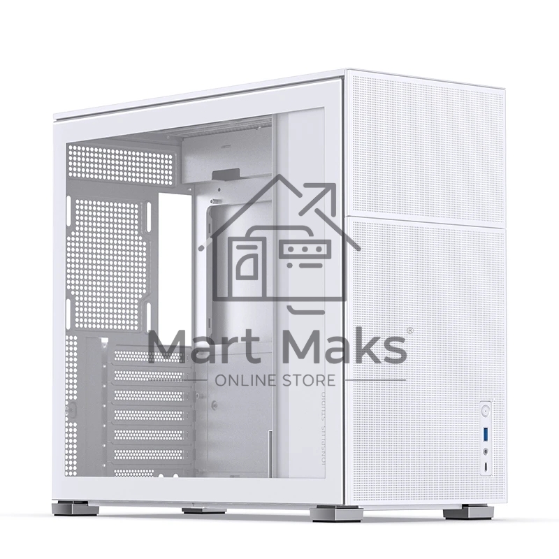Корпус без блока питания Case JONSBO D41 MESH, Midi-Tower, TG, no fan, 1xUSB-A 3.2 + 1xUSB-C 3.2, ATX, mATX White
