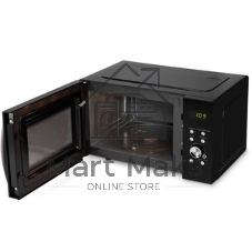 Микроволновая печь Hyundai HYM-D2078 черный/серебристый, 23 л, 800 Вт, переключатели - кнопки, поворотный механизм