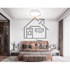 Светодиодный светильник RGB Ambrella light FZ601 WH/GD белый/золото IP20 46W 3000K-6500K+RGB D390*80 (ПДУ ИК)
