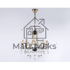 Светильник Ambrella light TR4952/5 BK/GD/CL черный/золото/прозрачный E14*5 max 40W D620*670