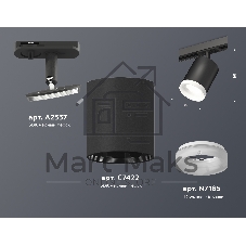 Светильник Ambrella light XT7422021 SBK/FR черный песок/белый матовый MR16 GU5.3 (A2537, C7422, N7165)