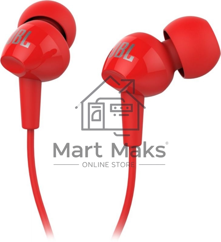 Наушники JBL Гарнитура C100si красный