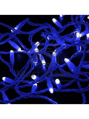 Гирлянда Neon-night Нить 10м, постоянное свечение, белый ПВХ, 230В, синий