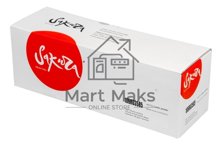 Картридж лазерный Sakura 106R03585 для Xerox VersaLink B400/B405, черный, 24600 к.