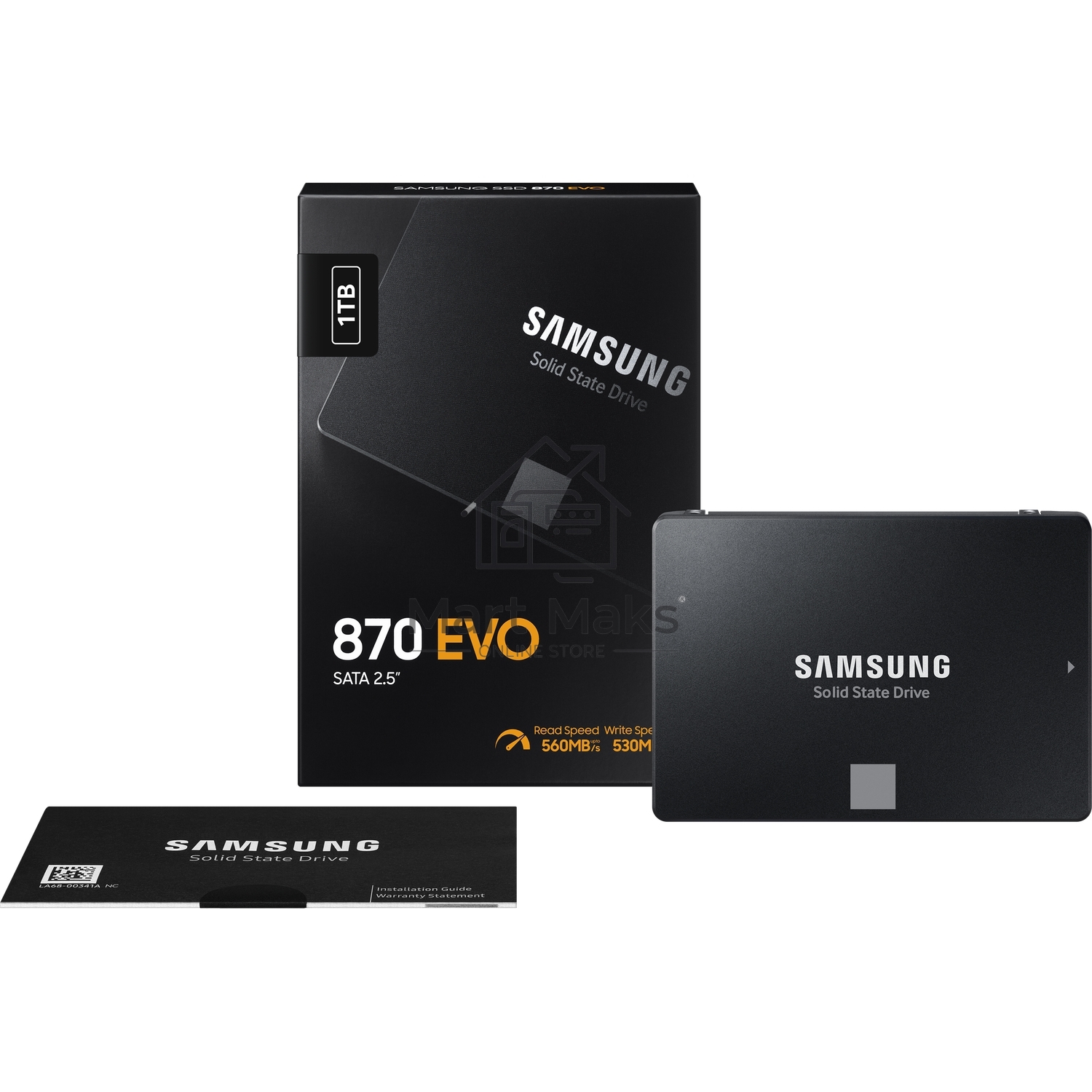 Накопитель SSD Samsung 870 EVO, 1TB, SATA III, 2.5