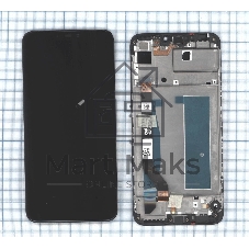 Дисплей для Asus ZenFone Max M2 ZB633KL, черный с рамкой
