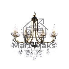 Светильник Ambrella light TR4953/8 BK/GD/CL черный/золото/прозрачный E14*8 max 40W D740*735
